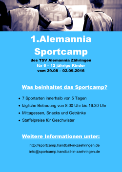 Sportcamp - TSV Alemannia Freiburg