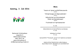 Sonntag, 26. Juni 2016 - Restaurant Schützenhaus