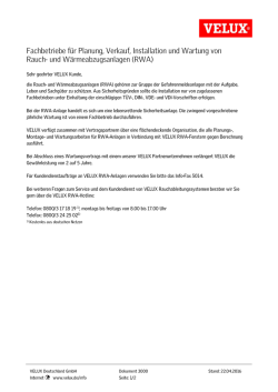 Übersicht RWA-Fachbetriebe
