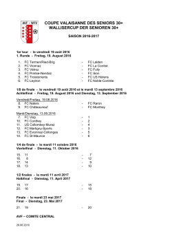 ASSOCIATION VALAISANNE DE FOOTBALL