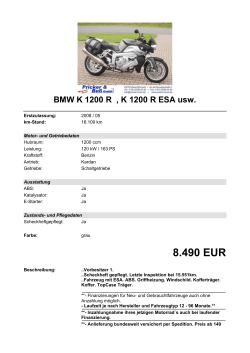 Detailansicht BMW K 1200 R €,€K 1200 R ESA usw.