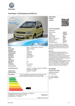 Fiat Panda 1.2 8V Dynamic,el.FH,ZV.mit