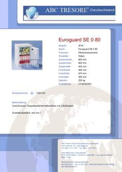 ABC-Tresore GmbH: Euroguard SE 0 80