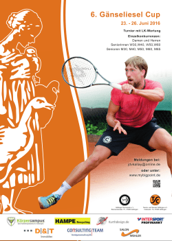 6. Gänseliesel Cup - bei TSC Göttingen
