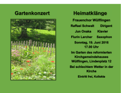 Gartenkonzert Heimatklänge