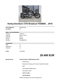 Detailansicht Harley-Davidson CVO Breakout FXSBSE