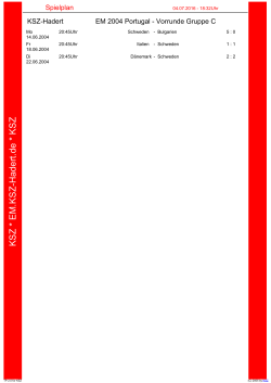 Spielplan als PDF-Dokument - EM 2016 Frankreich