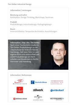 Information - Tim Oelker Industrial Design