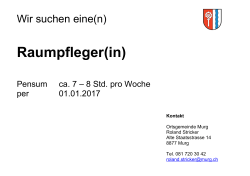 Raumpfleger(in)