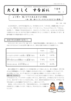 学校便り 7月号