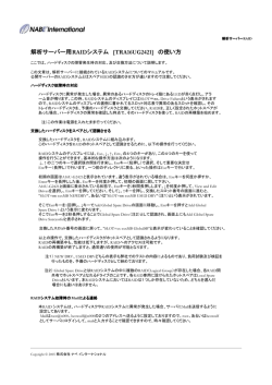 解析サーバーRAID - ナベ インターナショナル