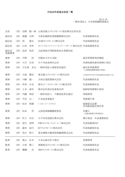 協会役員一覧 - 日本投資顧問業協会