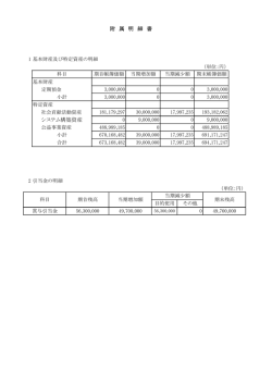 附 属 明 細 書 システム構築資産