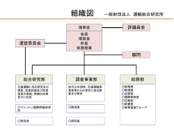 一般財団法人運輸総合研究所に改称しました