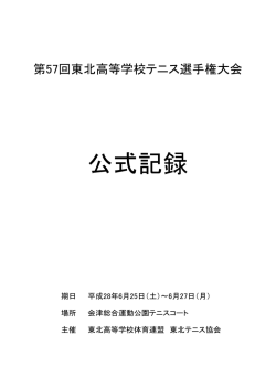 公式記録