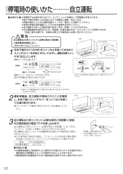 停電時の使いかた………自立運転