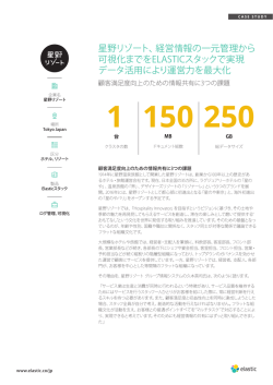 星野リゾート、経営情報の一元管理から 可視化までを
