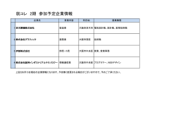 就コレ 2期 参加予定企業情報
