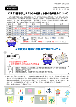全校的な課題と改善の方策について
