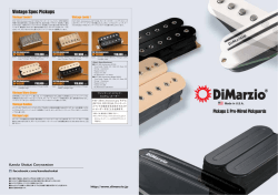 DiMarzio Pickups Catalog 2016