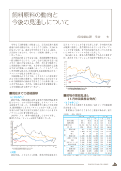 飼料原料の動向と今後の見通しについて (約638KB)