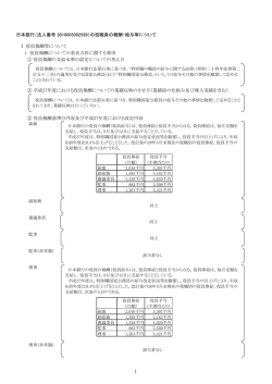 「日本銀行の役職員の報酬、給与等について」 [PDF 337KB]