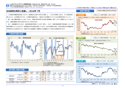 日本経済の現状と見通し：2016年 7月
