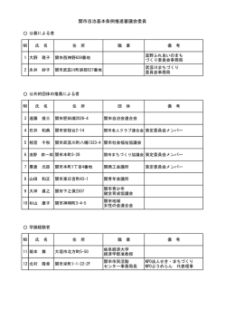 委員名簿 （別ウインドウで開く）