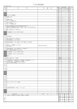 7月行事計画表 - 沖縄県立中部商業高等学校