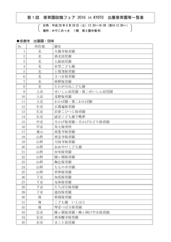 行政区別 出展園リスト