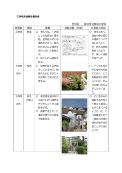学校名 総社市立総社小学校 時間数 場所 概要 活動記録（写真） 対象者
