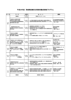 プログラム - 公益社団法人 茨城県看護協会