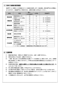 芸能部門 募集要項（2・3ページ目）