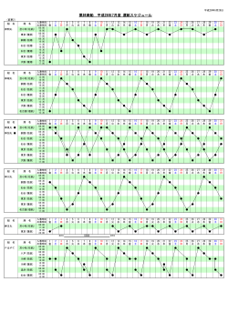 「平成28年7月度運航スケジュール(変更2)」(PDFファイル