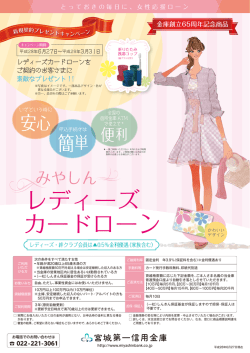 レディーズ カードローン