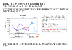 長崎県潮位情報 第2号（図）PDF形式44KB