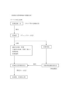 〈医療安全管理体制の基盤充実〉 すべての死亡症例 （策定の一元化