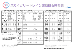 下り 新栃木・鬼怒川温泉方面 上り とうきょうスカイツリー・浅草方面 下り