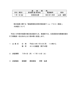 資 料 提 供 月日（曜日） 担当課(室)担当名 電話番号 担当 7 月