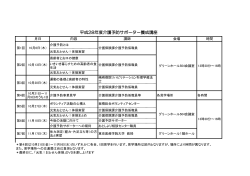 介護予防サポーター養成講座ご案内