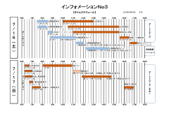 タイムスケジュール掲載