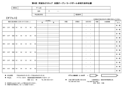 阿波おどりカップ申込書