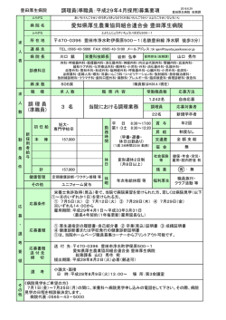 調理員（平成29年4月採用）