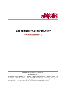 Expedition® PCB Introduction Student Workbook