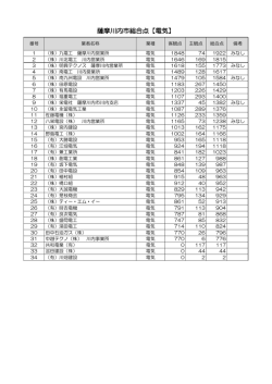 薩摩川内市総合点【電気】