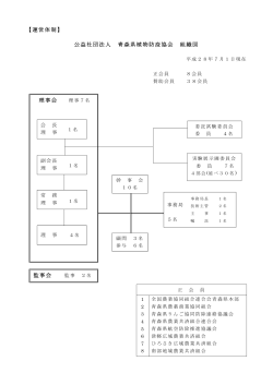 組織図（PDF/68KB） - 公益社団法人 青森県植物防疫協会