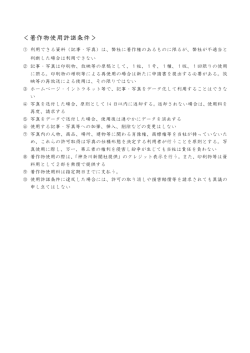 著作物使用許諾条件