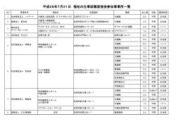 参加企業一覧表（105 KB）