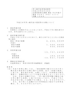 平成28年茅ヶ崎市長の資産等の公開について （PDF 75.2KB）