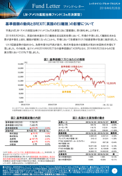 （3ヵ月決算型） 基準価額の動向とBREXIT（英国のEU離脱）